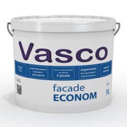 Vasco Facade Econom акриловая краска для фасада 9л